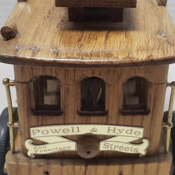 San Francisco Musical Wooden Trolley - Picture 6 of 10
